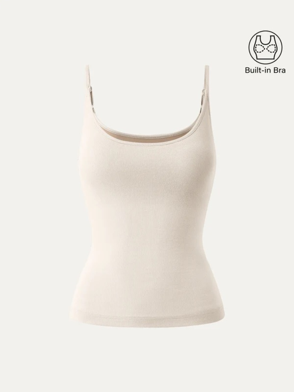 NWT OGL Plantive®Scoop Neck Spaghetti Strap New Airy Bra Tank Top in small